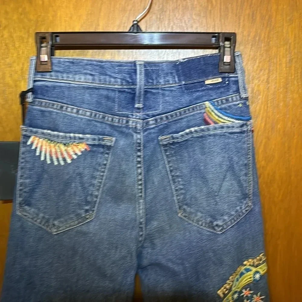 Mother Superior The Rambler Sneak Wash Running With Scissors Size 25 NWT $350